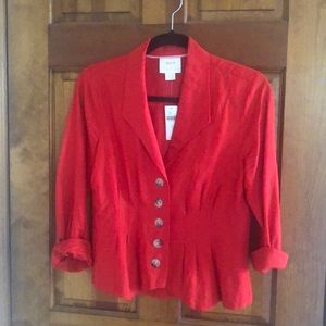 Red Maeve button closure top from Anthro.